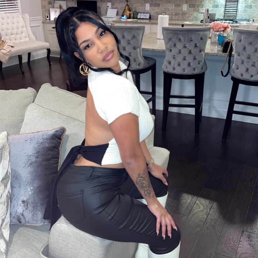 Sexy Bow Tie Sweater Crop Top